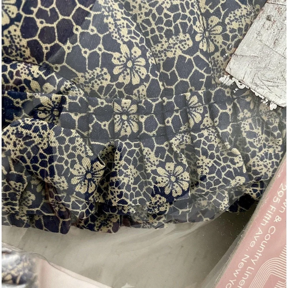 Country Cottage Placemat Set Napkins Rings Navy Blue French Country New